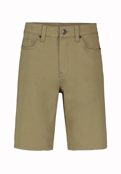 Buffalo Men Shorts Green Denim Denim Shorts Stretch Soft Cotton Relaxed Straight Fit