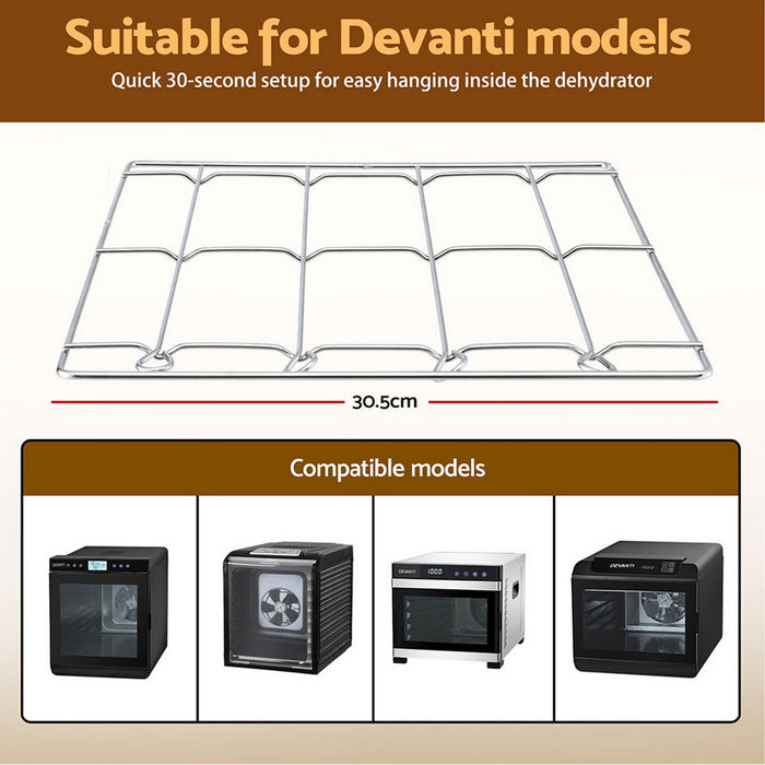 Devanti 304 Stainless Steel Hanging Rack Accessory for Food Dehydrator - Devanti