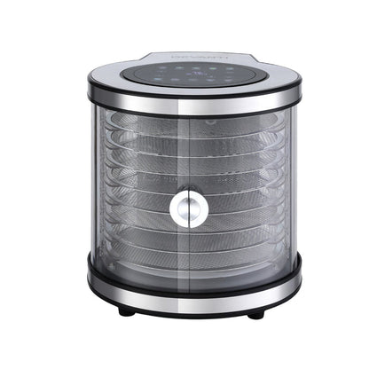 Devanti 8 Trays Food Dehydrator Stainless Steel Auto-Rotate 10 Programs 700W - Devanti