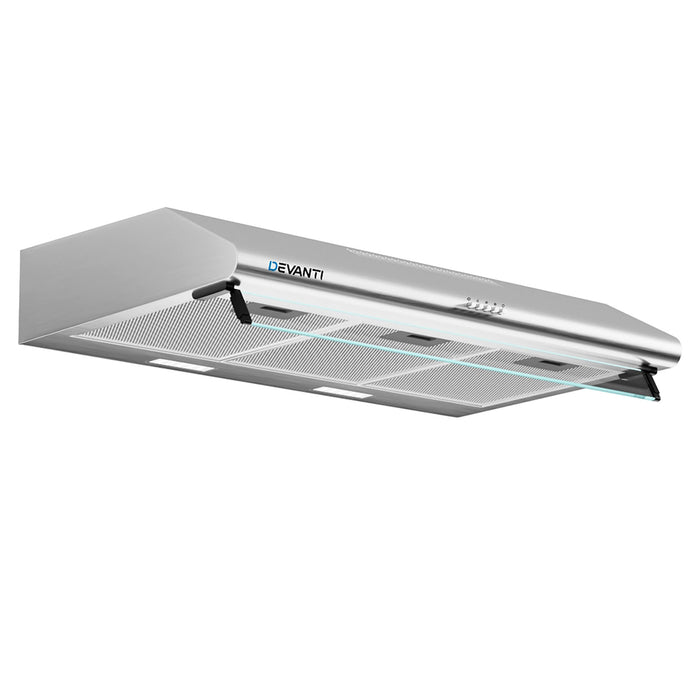 Devanti 900mm Range Hood 90cm Rangehood Stainless Steel - Devanti