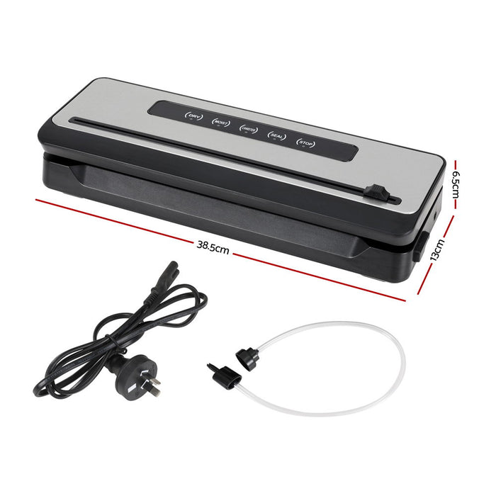 Devanti Food Vacuum Sealer Machine Fresh Storage Sealing Cutter Bags 5 Modes - Devanti