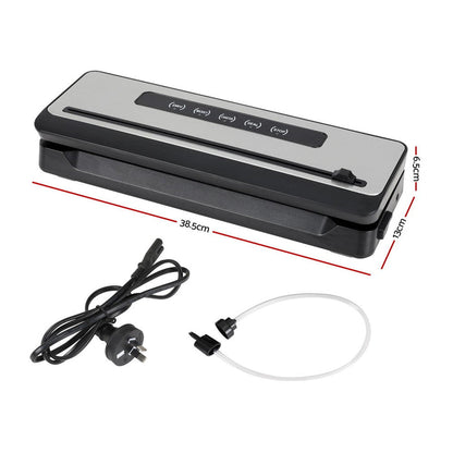 Devanti Food Vacuum Sealer Machine Fresh Storage Sealing Cutter Bags 5 Modes - Devanti