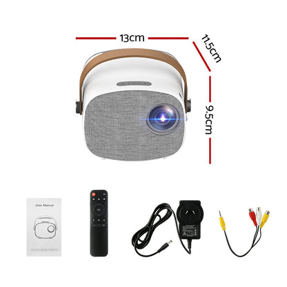 Devanti Mini Video Projector Wifi USB HDMI Portable HD 1080P Home Projector - Devanti