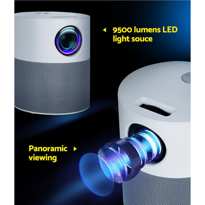 Devanti Portable Mini Video Projector 1080P Wifi Home Theater HDMI Carry Bag - Devanti