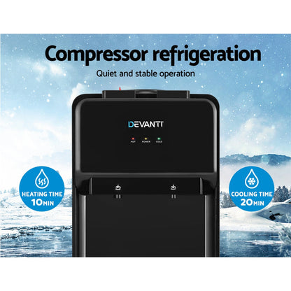 Devanti Water Cooler Dispenser Bench Top Black - Devanti