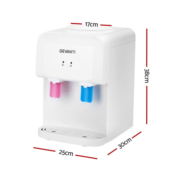 Devanti Water Cooler Dispenser Bench Top White - Devanti