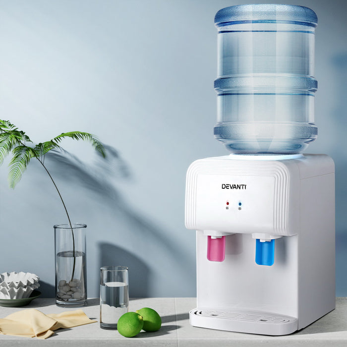 Devanti Water Cooler Dispenser Bench Top White - Devanti