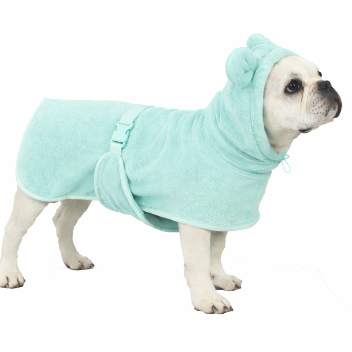 Dog Bathrobe - Quick-Dry Microfiber Towel Coat for Dogs - Dog.Dog.Cat.