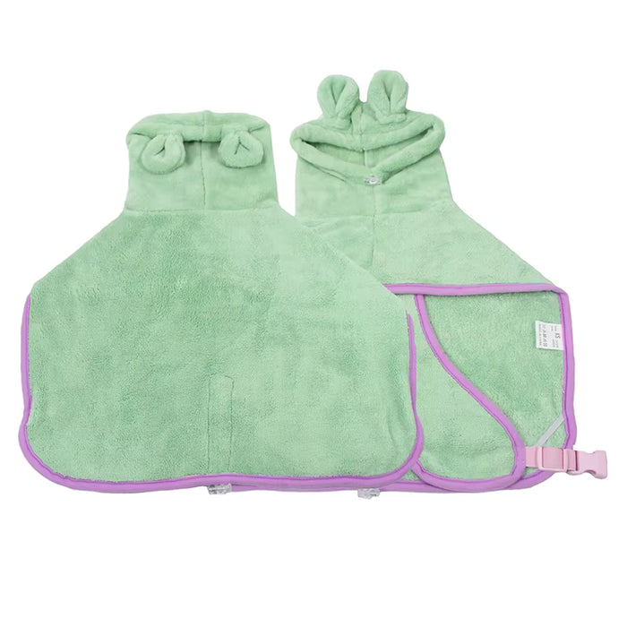 Dog Bathrobe - Quick-Dry Microfiber Towel Coat for Dogs - Dog.Dog.Cat.