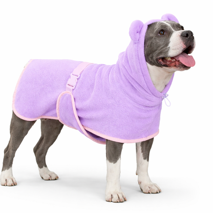 Dog Bathrobe - Quick-Dry Microfiber Towel Coat for Dogs - Dog.Dog.Cat.