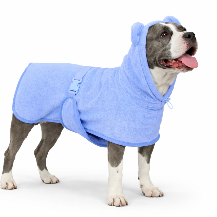 Dog Bathrobe - Quick-Dry Microfiber Towel Coat for Dogs - Dog.Dog.Cat.