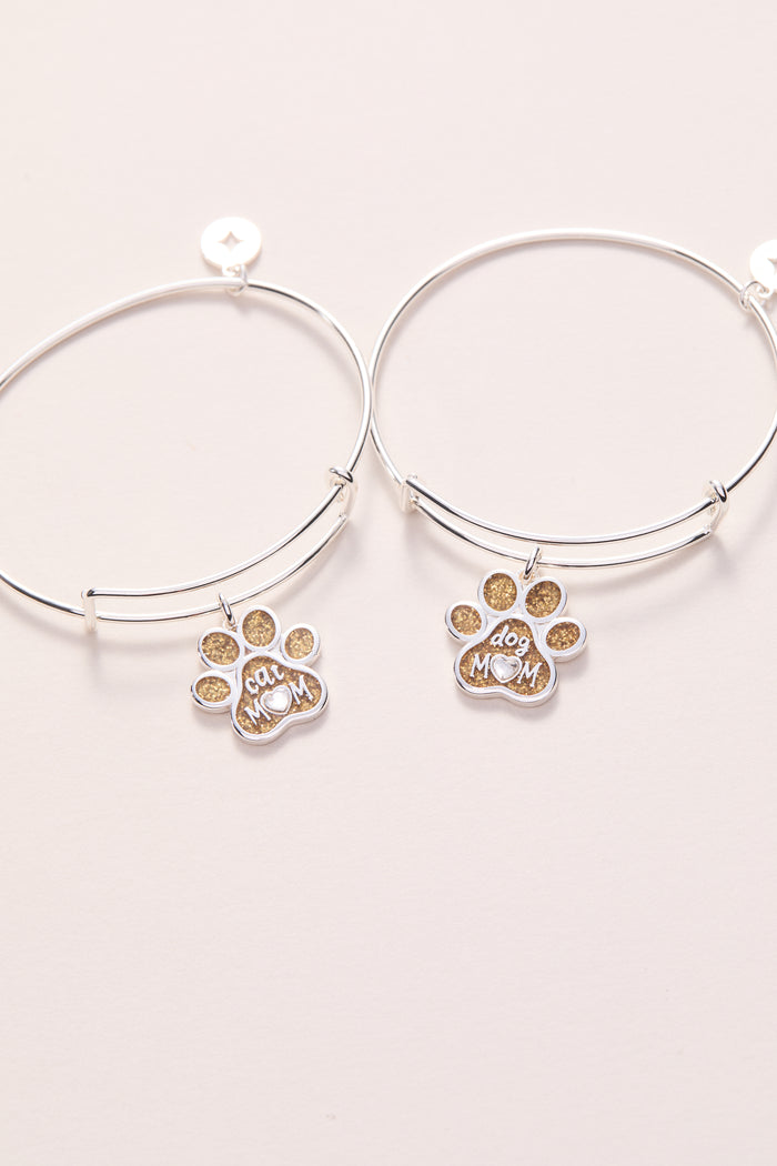 Dog Mom Charm Bangle