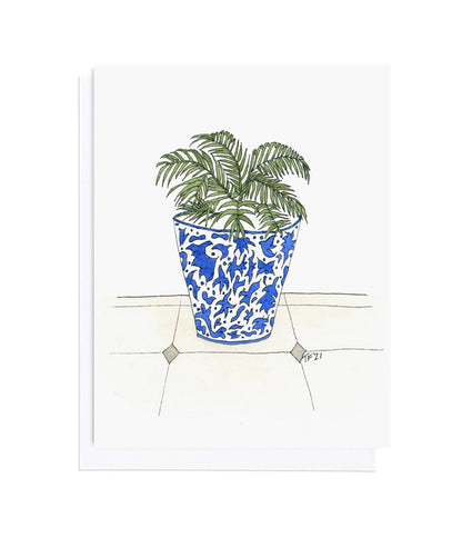 Dos Marias Blue Pot, Botanical, Everyday and Thank you Card