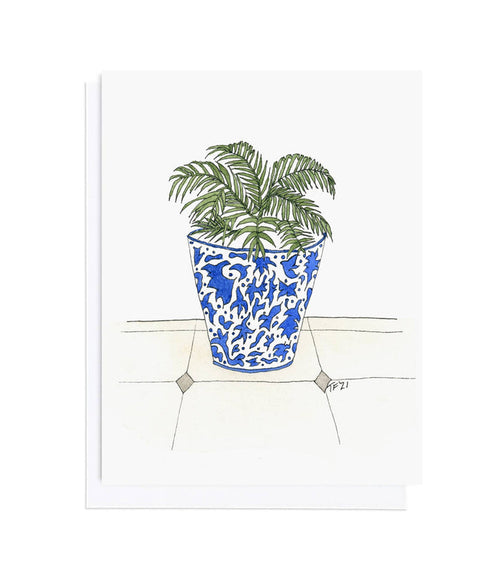 Dos Marias Blue Pot, Botanical, Everyday and Thank you Card