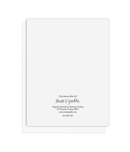 Dos Marias Blue Pot, Botanical, Everyday and Thank you Card