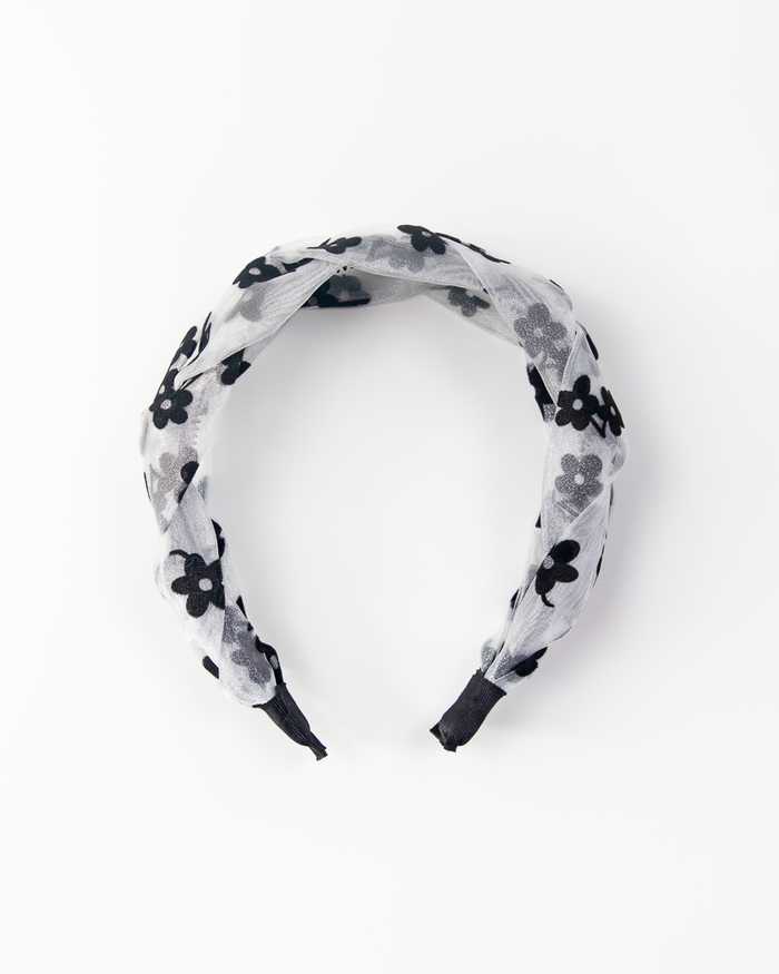 Elegant Floral Twist Headband