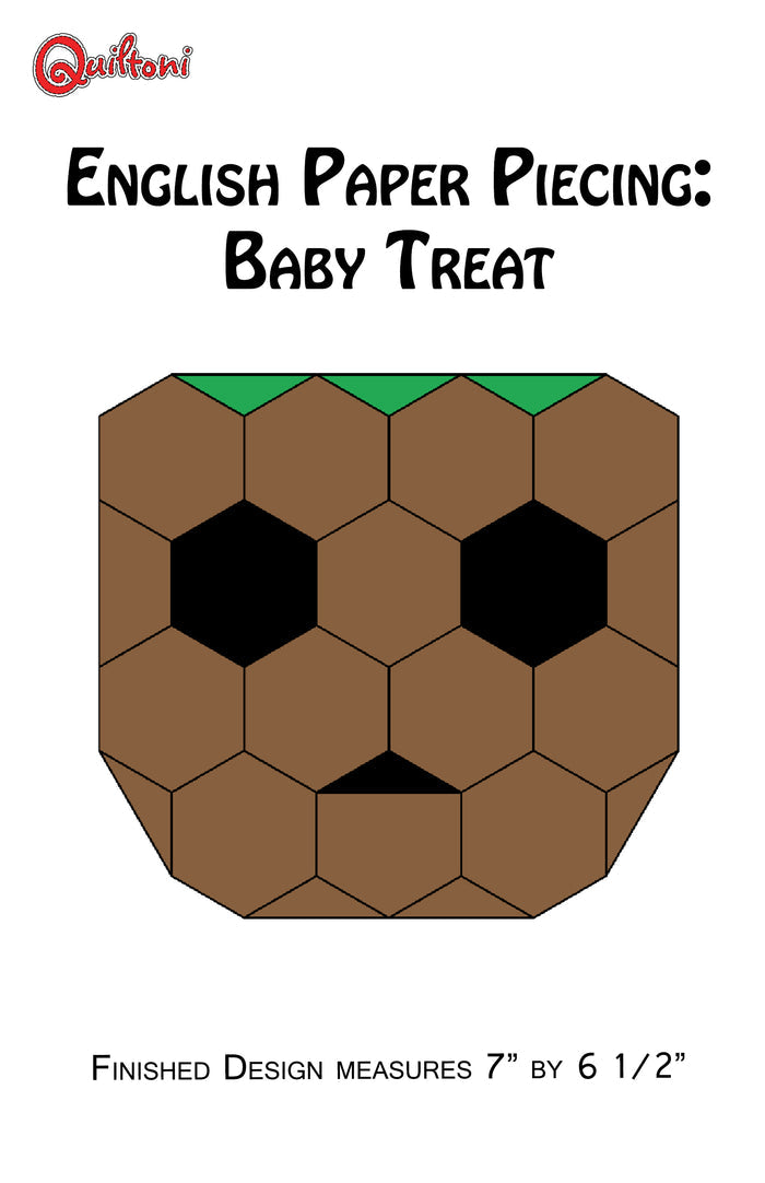English Paper Piecing: Baby Treant Full Kit (Pattern included)