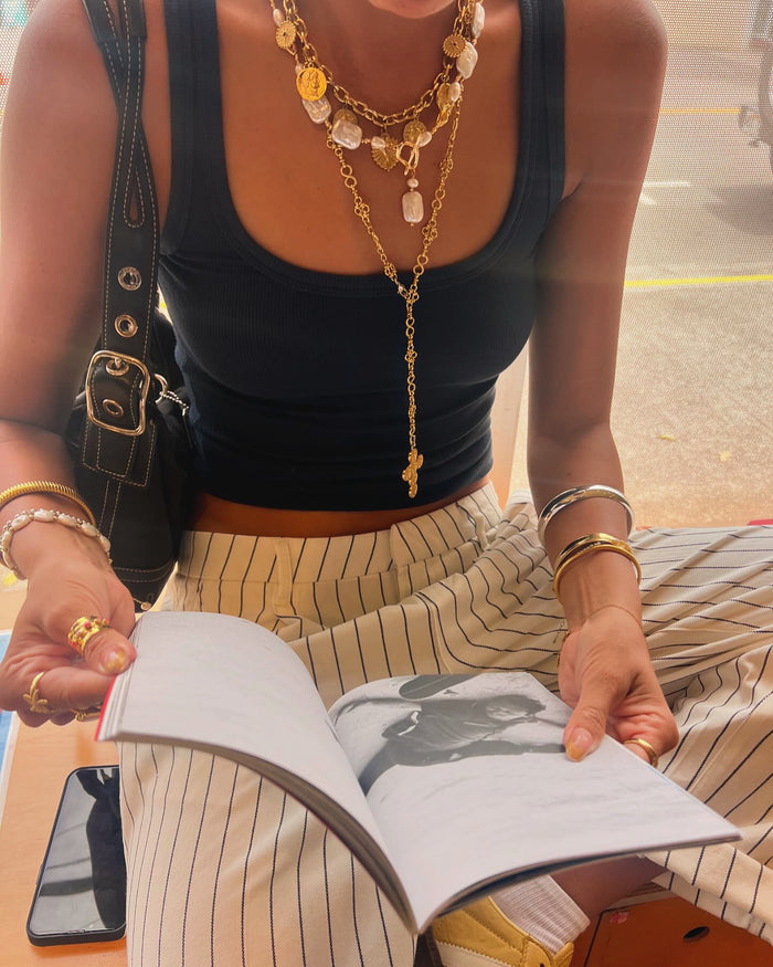 Bold statement necklace for everyday summer styling