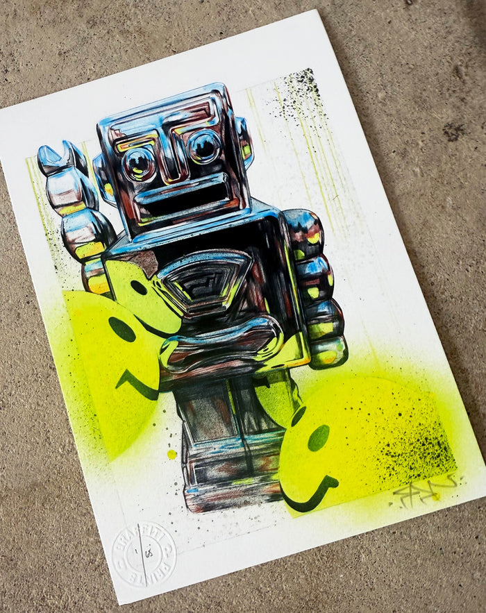 FANAKAPAN - "RoBotWarz" ed of 65 mini print