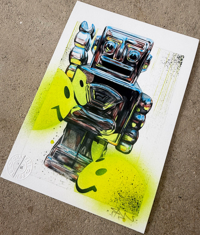 FANAKAPAN - "RoBotWarz" ed of 65 mini print