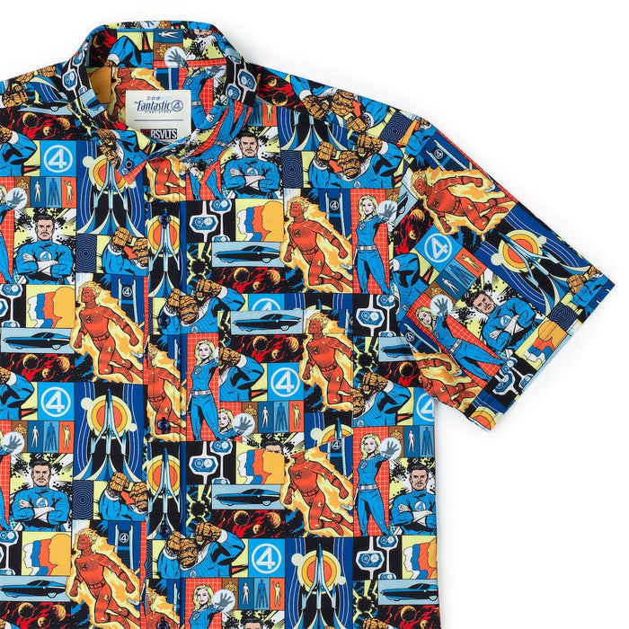 RSVLTS XS Marvel Short Sleeve Shirt Fantastic Four "First Family" – KUNUFLEX Short Sleeve Shirt Fantastic Four "First Family" – KUNUFLEX Short Sleeve Shirt
