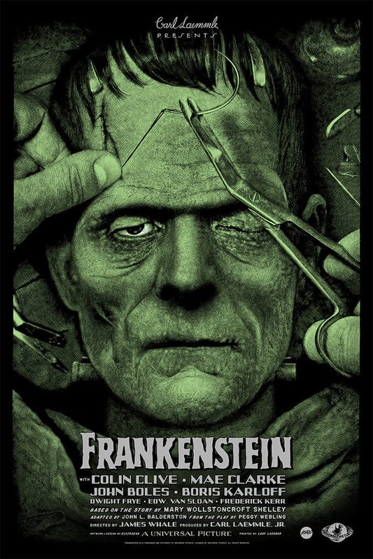 Frankenstein Screenprinted Poster