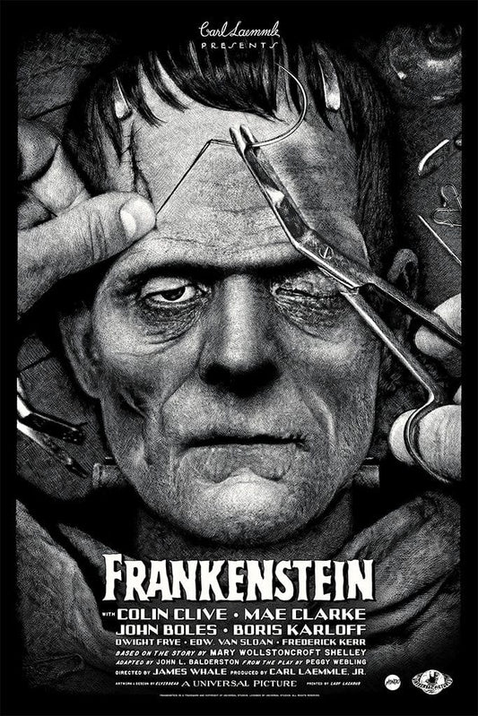 Frankenstein Variant Screenprinted Poster