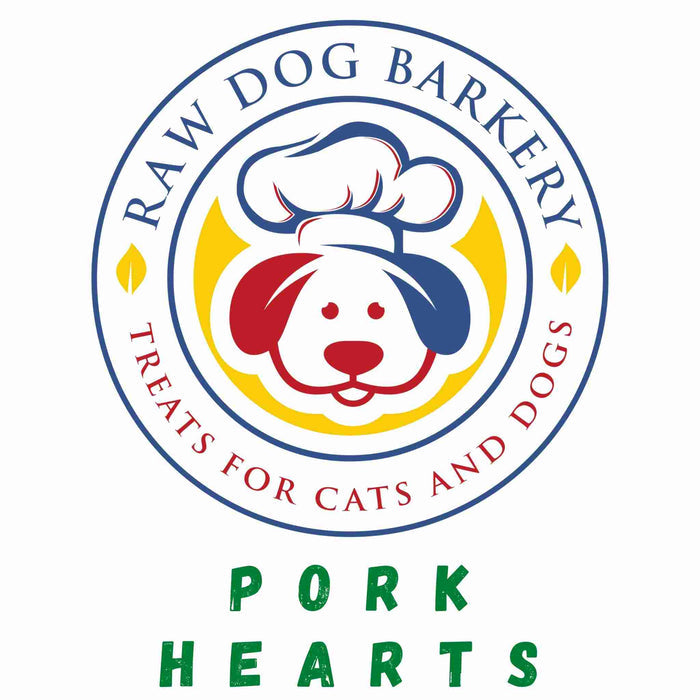 Raw Dog Barkery - Pork Hearts Freeze-Dried - Dog.Dog.Cat.