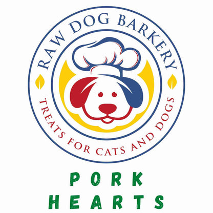 Raw Dog Barkery - Pork Hearts Freeze-Dried - Dog.Dog.Cat.