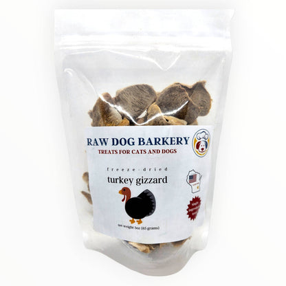 Raw Dog Barkery - Turkey Gizzards Sliced Freeze-Dried - Dog.Dog.Cat.