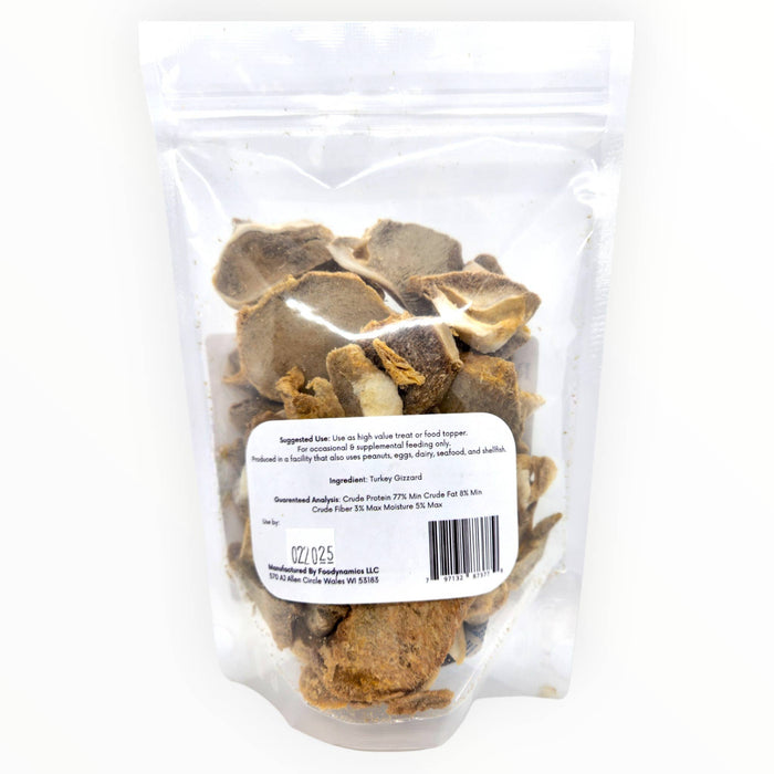 Raw Dog Barkery - Turkey Gizzards Sliced Freeze-Dried - Dog.Dog.Cat.