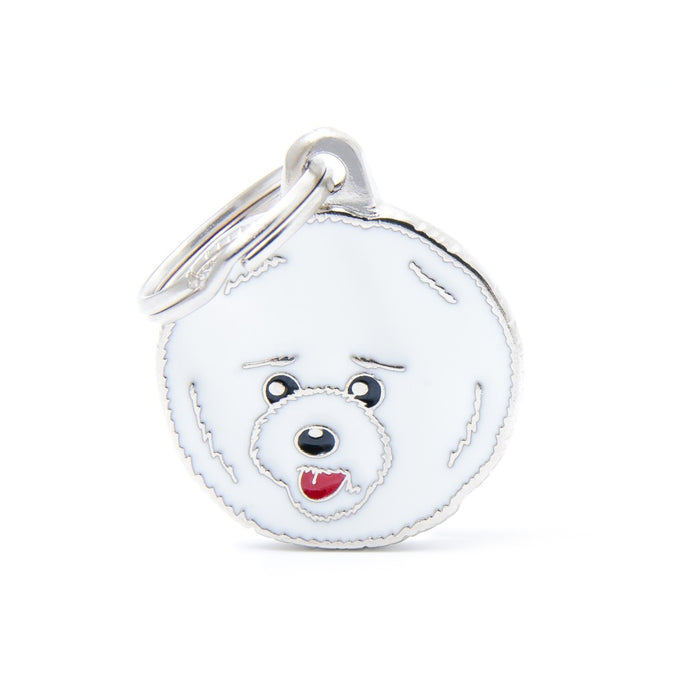 Friends Bichon Frise ID Tag - MyFamily - Dog.Dog.Cat.