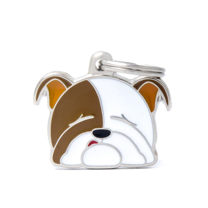 Friends English Bulldog ID Tag - MyFamily - Dog.Dog.Cat.