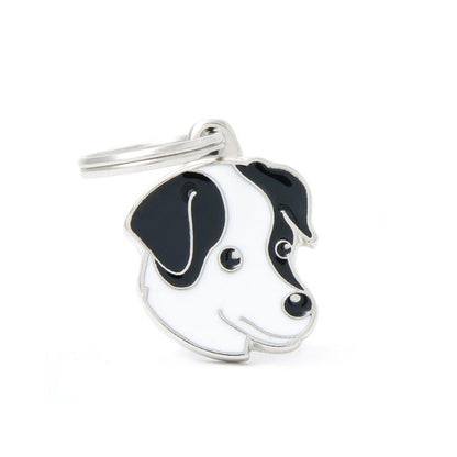 Friends Red Jack Russel ID Tag - MyFamily - Dog.Dog.Cat.
