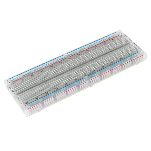 Full-Size Breadboard - Transparent by The Pi Hut - The Pi Hut
