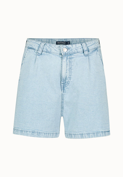 Buffalo Women Shorts Navy Denim Denim Shorts Stretch Loose-Fit Side Pockets