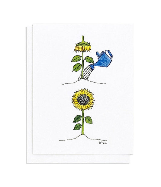 Get Well Sunflower Card