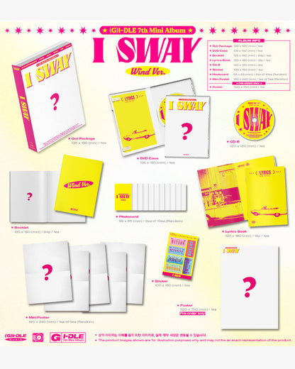 (G)I-DLE - 7TH MINI ALBUM [I SWAY] (3 Version)