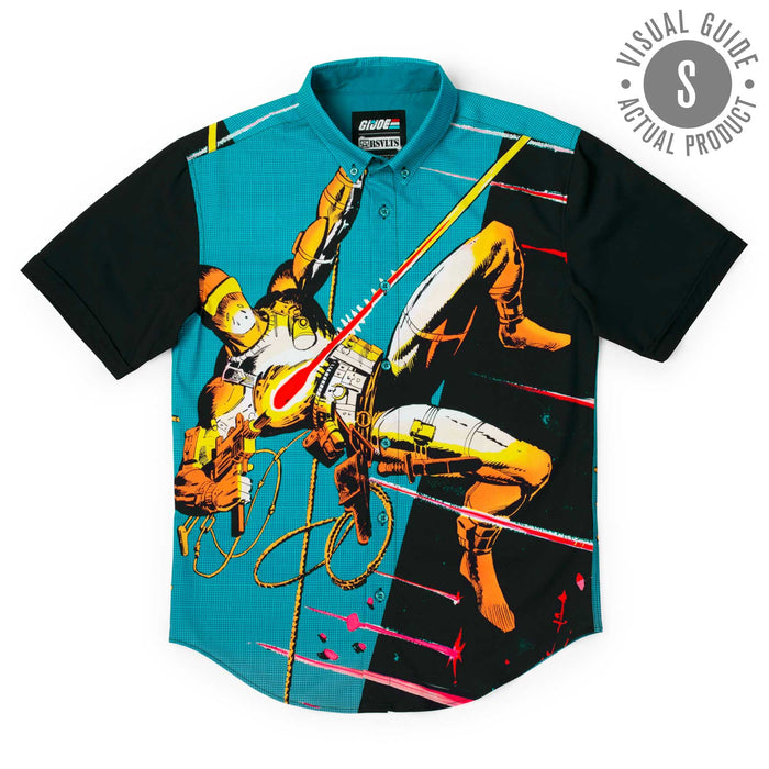 (S) RSVLTS Small G.I. Joe Short Sleeve Shirt G.I. Joe “Silent Interlude” – KUNUFLEX Short Sleeve Shirt