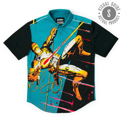 (S) RSVLTS Small G.I. Joe Short Sleeve Shirt G.I. Joe “Silent Interlude” – KUNUFLEX Short Sleeve Shirt
