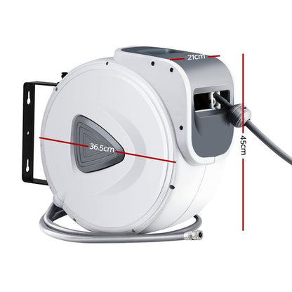 Giantz Air Hose Reel 10m Retractable Rewind Swivel Wall Mount Compressor Garage -Home Living Store - -