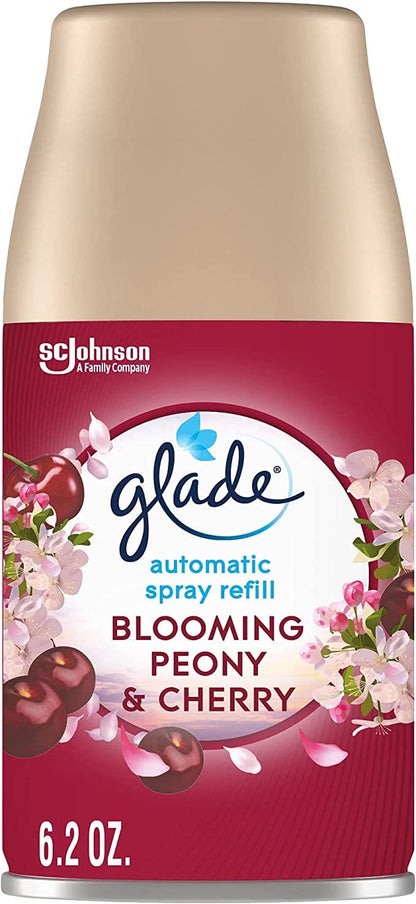 Glade Automatic Spray Air Freshener Refill BLOOMING PEONY & CHERRY 6.2oz - GLDAMSAFRBPC62