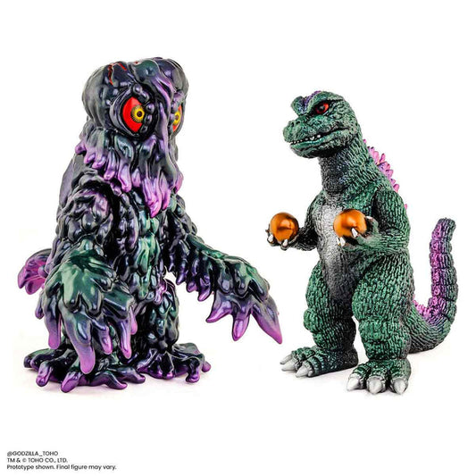 Godzilla and Hedorah Soft Vinyl Figure Set - Oil Slick Variant