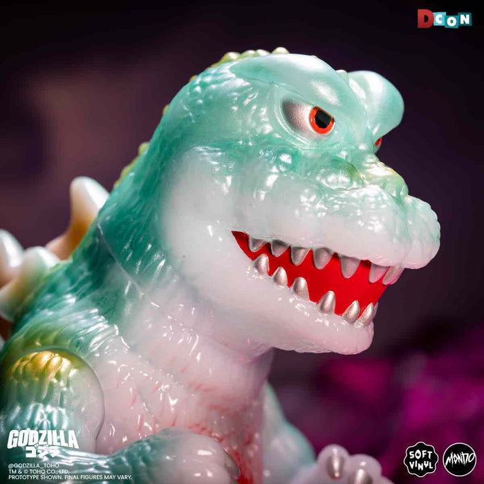 Godzilla UFO - Vinyl Designer Figure by Octeel - Glow-in-the-Dark Green Variant