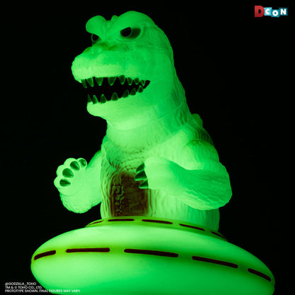 Godzilla UFO - Vinyl Designer Figure by Octeel - Glow-in-the-Dark Green Variant