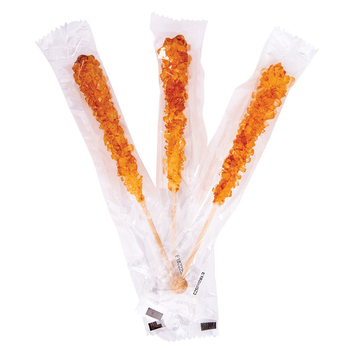 Gold Tutti Frutti Rock Candy Sticks - 100 Count