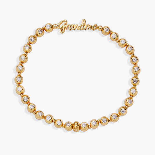 Grandma Elongated Crystal Stretch Bracelet