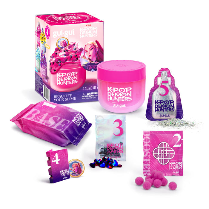 Gui Gui K-Pop Demon Hunters Slime Kit Single Jar - Mira Clear Slime Pink
