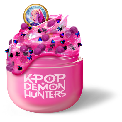Gui Gui K-Pop Demon Hunters Slime Kit Single Jar - Mira Clear Slime Pink
