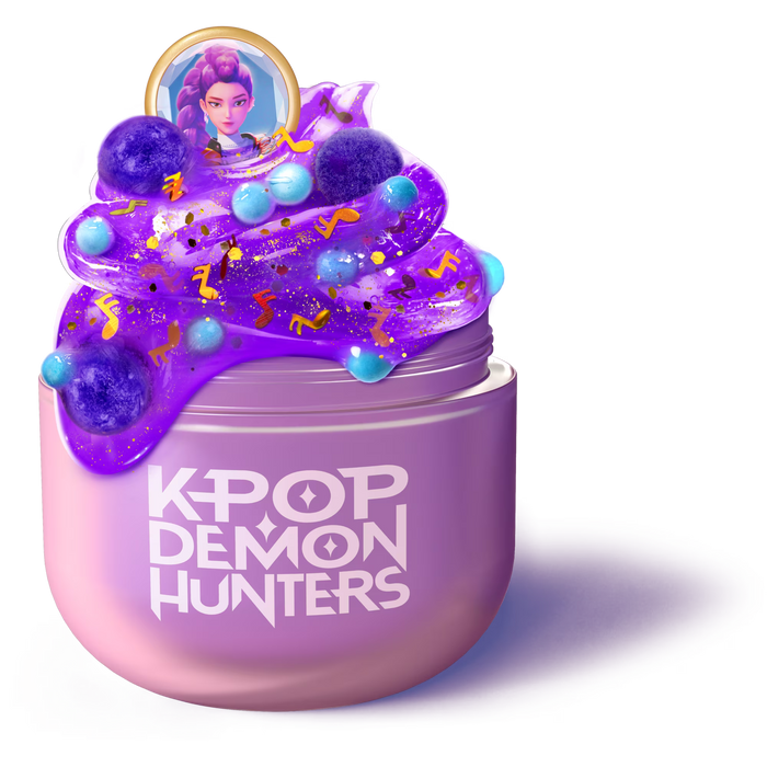 Gui Gui K-Pop Demon Hunters Slime Kit Single Jar - Rumi Clear Slime Purple